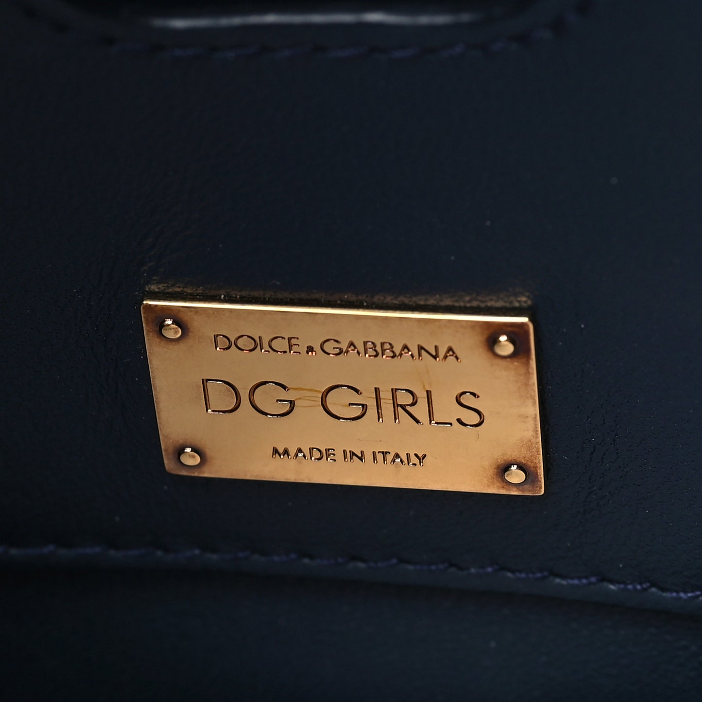 Denim DG Girls Shoulder Bag Blue