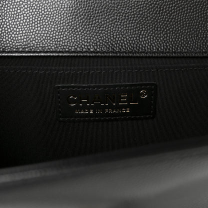 Chanel Caviar Quilted Medium Boy Flap Black 6 of 10