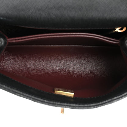 Chanel Caviar Quilted Extra Mini Coco Handle Flap Black 5 of 11