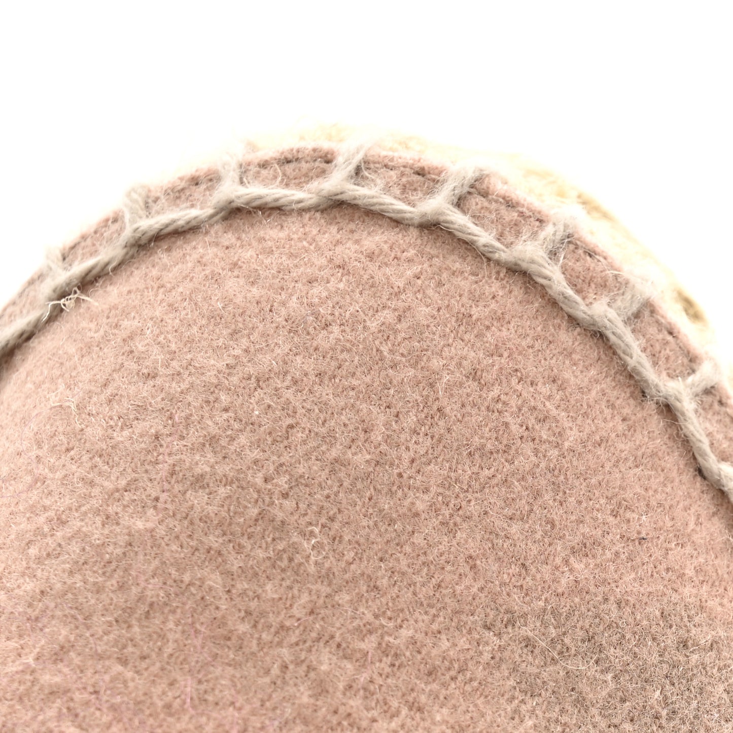 Tweed Grosgrain CC Espadrilles 38 Beige Pink Peach