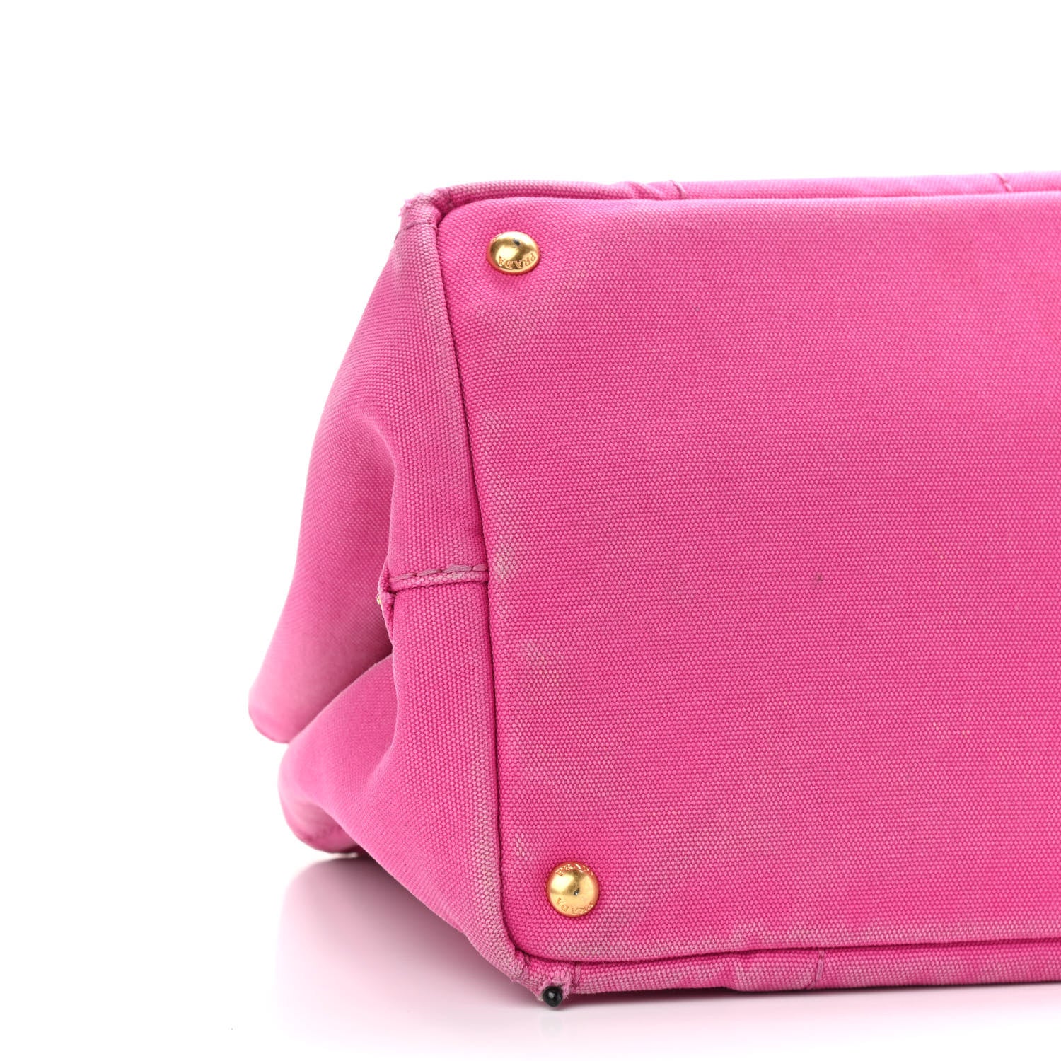 Prada Canapa Small Logo Shopping Tote Fuxia 9 of 20