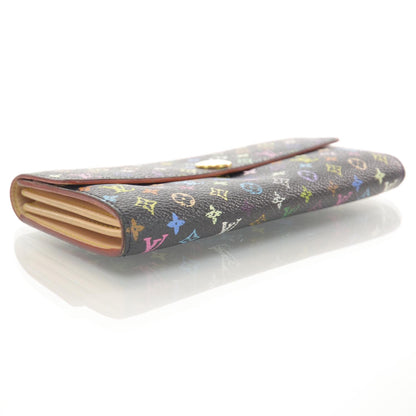 Louis Vuitton Monogram Multicolor Sarah Wallet Black 4 of 7