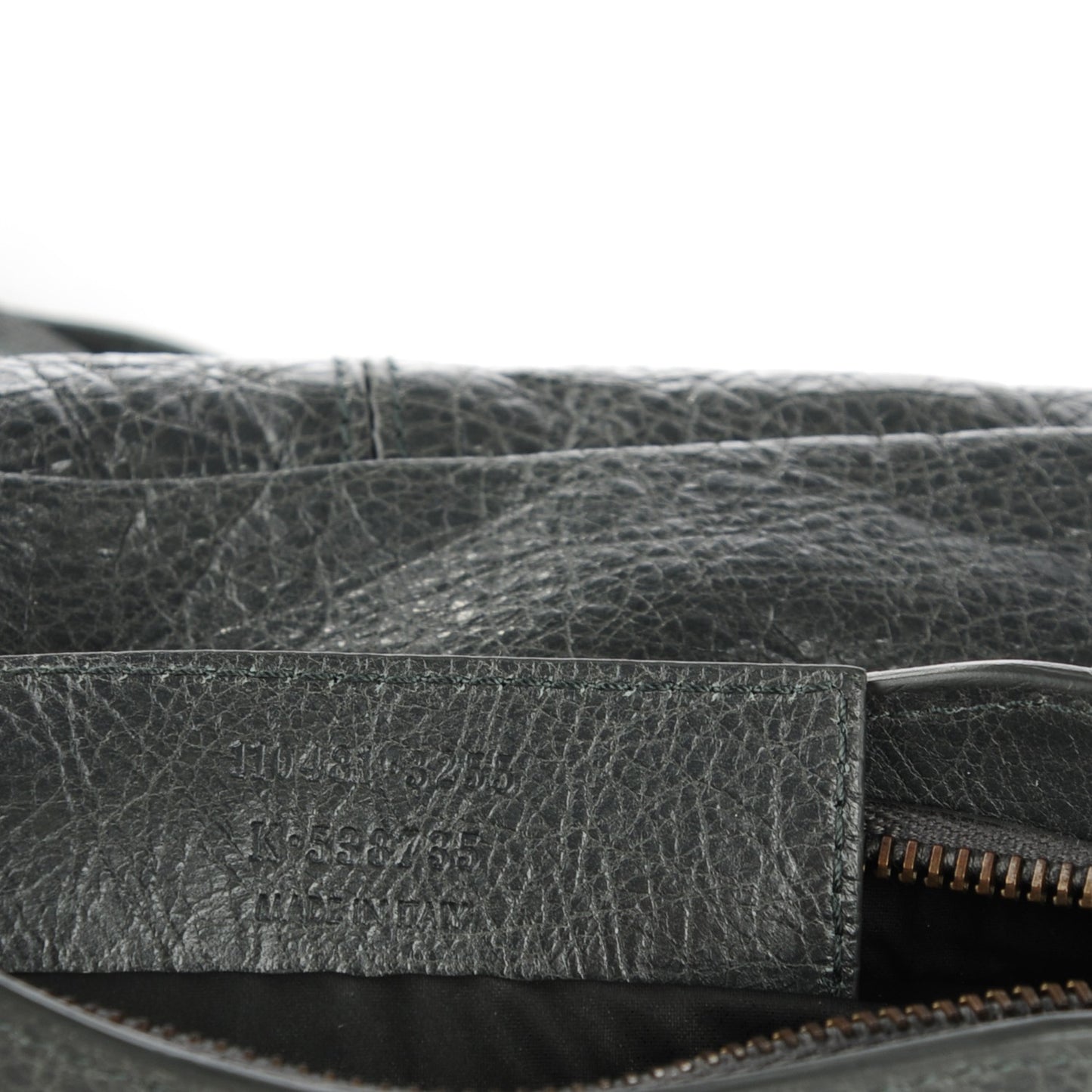 Agneau Classic Hardware Porte Toilette Makeup Clutch Anthracite