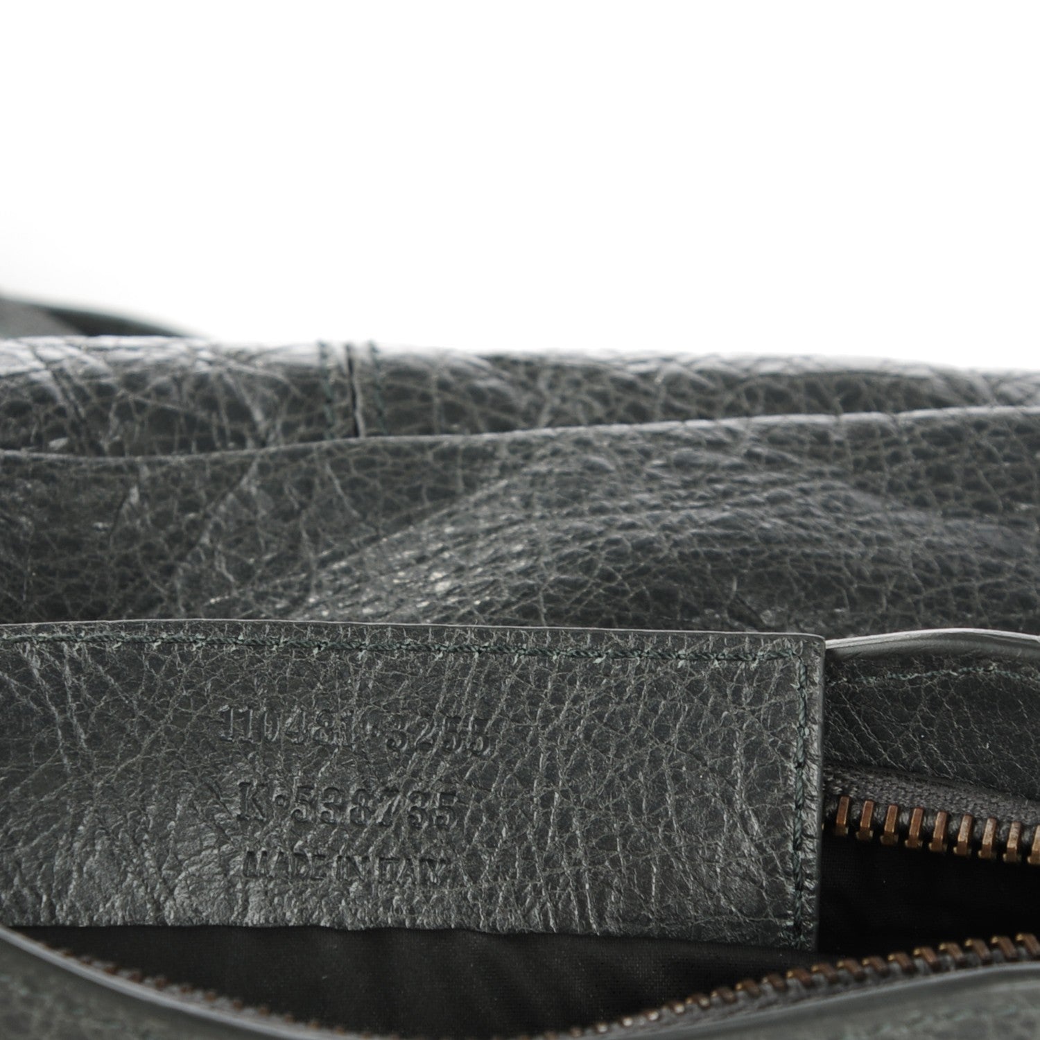 Balenciaga Agneau Classic Hardware Porte Toilette Makeup Clutch Anthracite 7 of 7