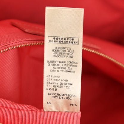 Burberry Heritage Grain Check Embossed Medium Dewsbury Tote Peony Rose 7 of 11