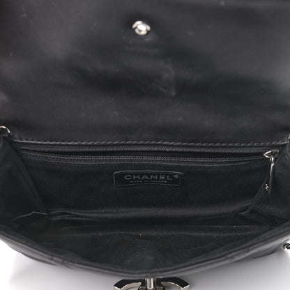 Chanel Calfskin Quilted Double Stitch Hamptons Clutch with Chain Black 4 of 10
