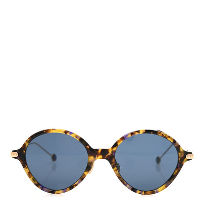 Christian Dior Acetate Leaf Print Umbrage Round Sunglasses Purple Foliage 2 of 7