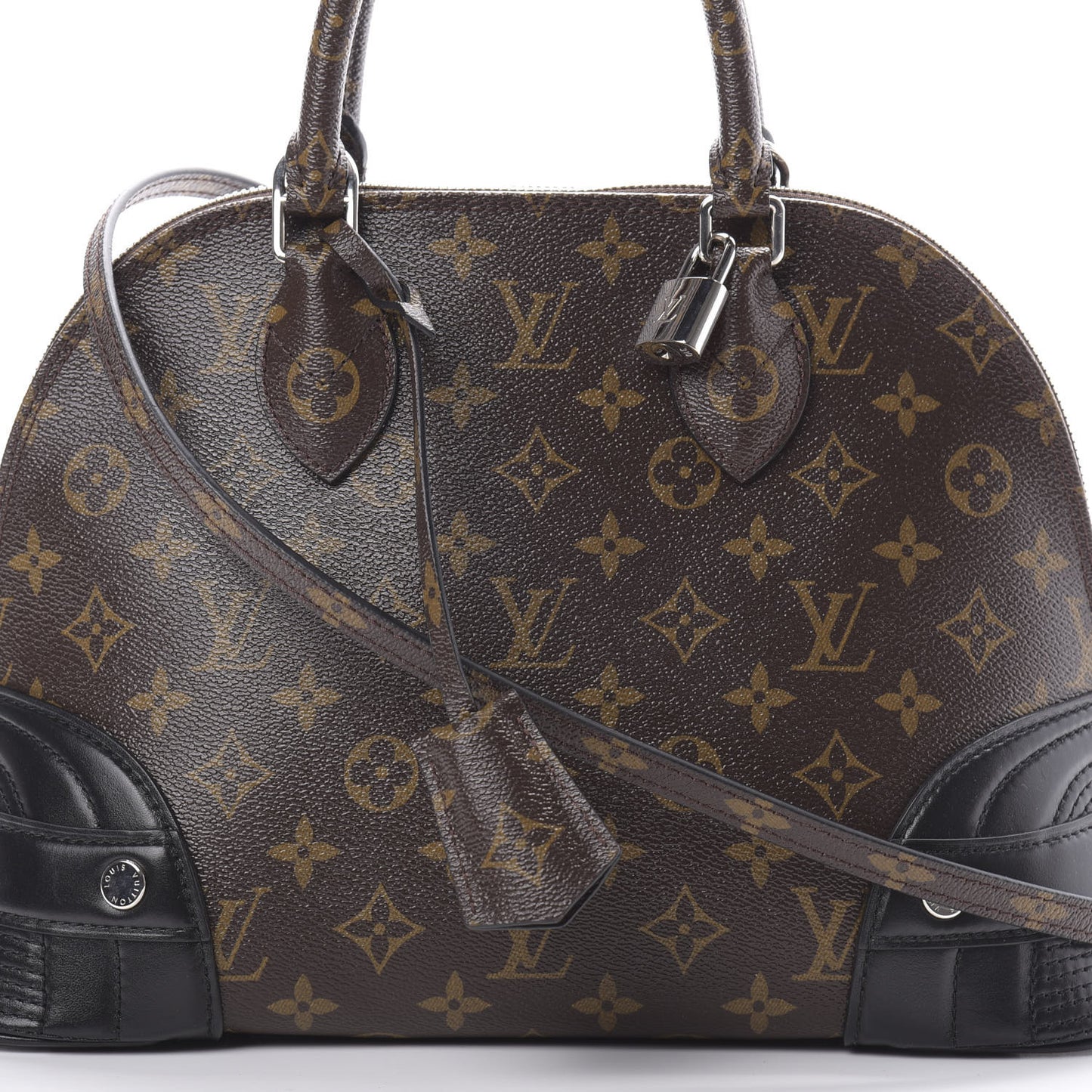 Shiny Monogram Alma PM Black