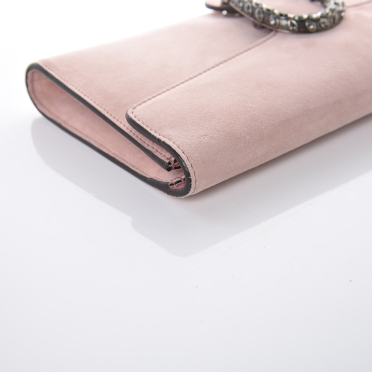 Suede Dionysus Clutch Blush