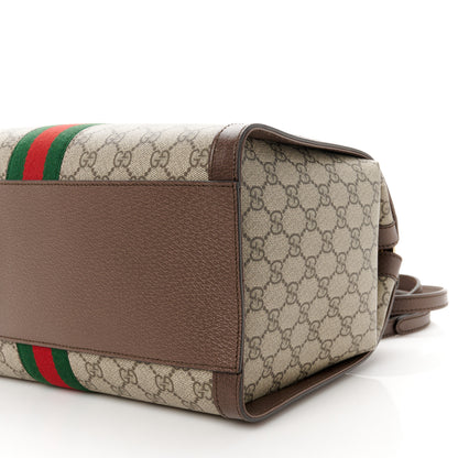 Gucci GG Supreme Monogram Web Medium Ophidia Tote Bag Brown 11 of 11