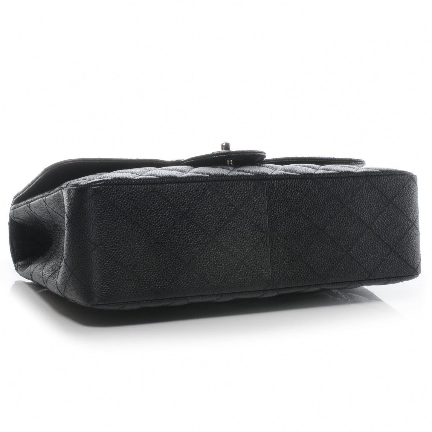 Caviar Jumbo Single Flap Black