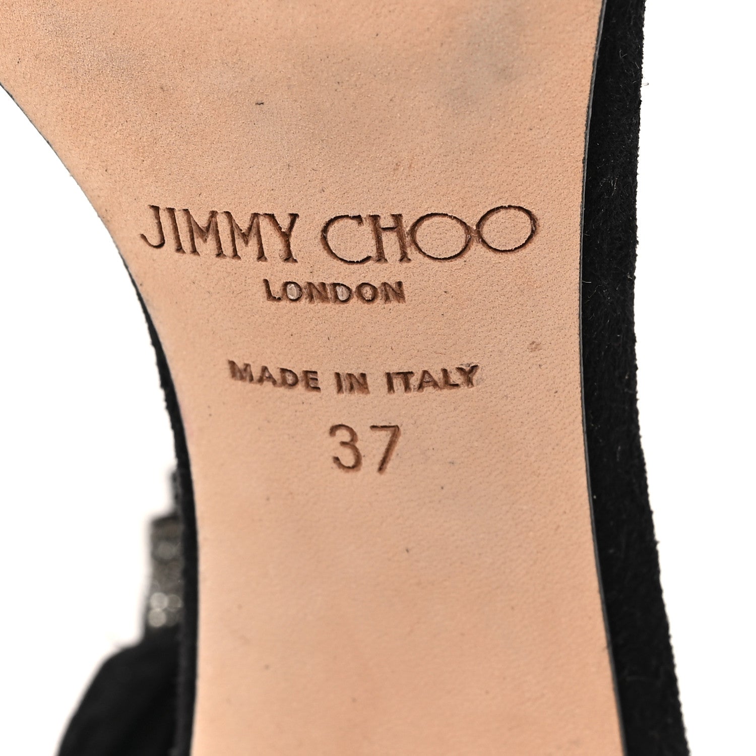 Jimmy Choo Suede Viola Tassel Sandals 37 Black 7 of 8