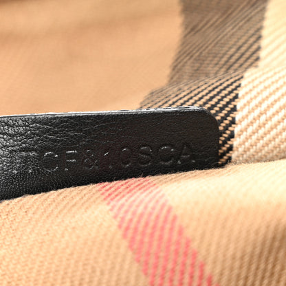 Burberry Calfskin House Check Small Salisbury Tote Black 10 of 15