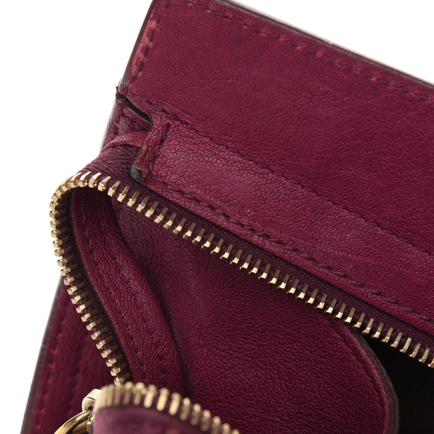 Saint Laurent Sheepskin Medium Cabas ChYc Bag Black Cherry 10 of 10