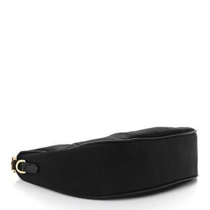 Prada Re-Nylon Saffiano Demi-lune Shoulder Bag Black 4 of 10