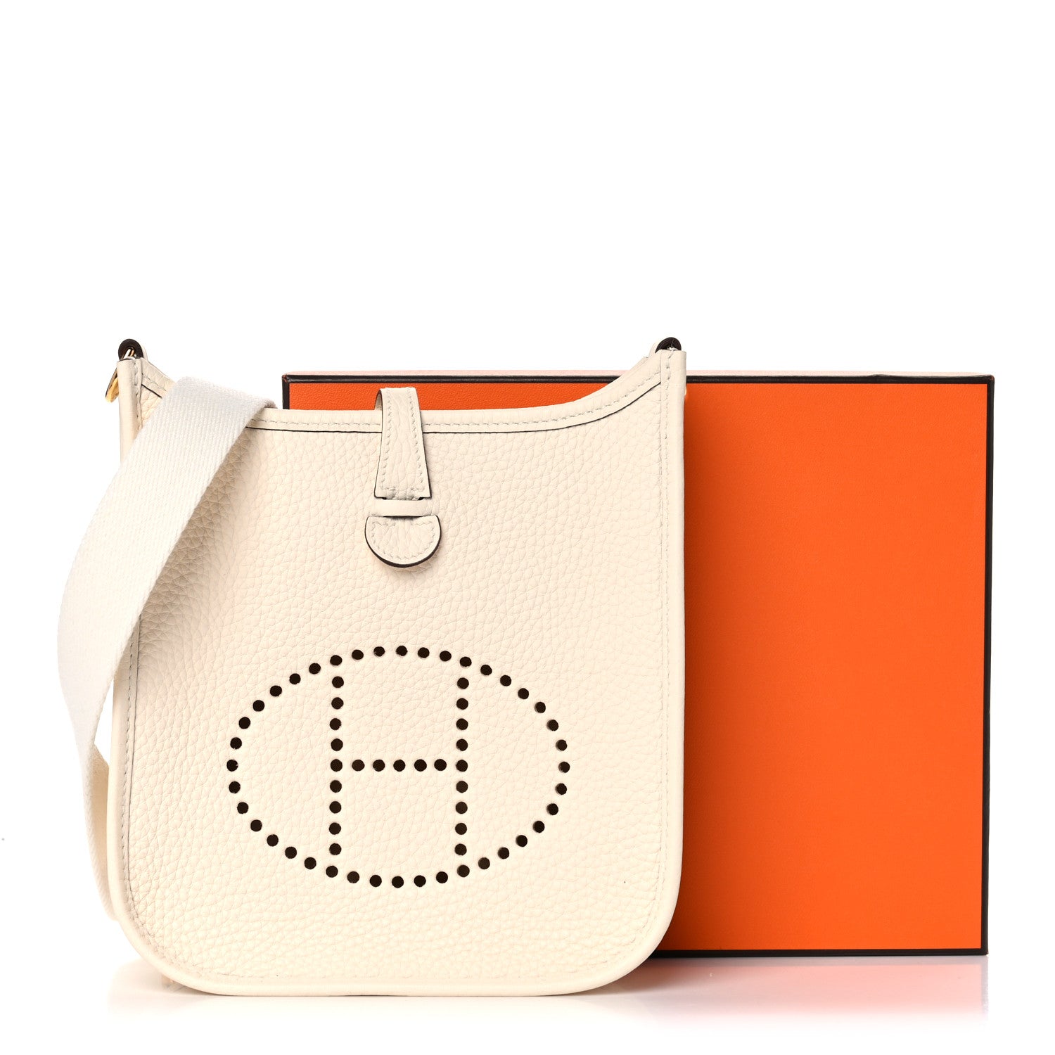 Hermes Taurillon Clemence Amazone Evelyne TPM Nata Craie 11 of 11