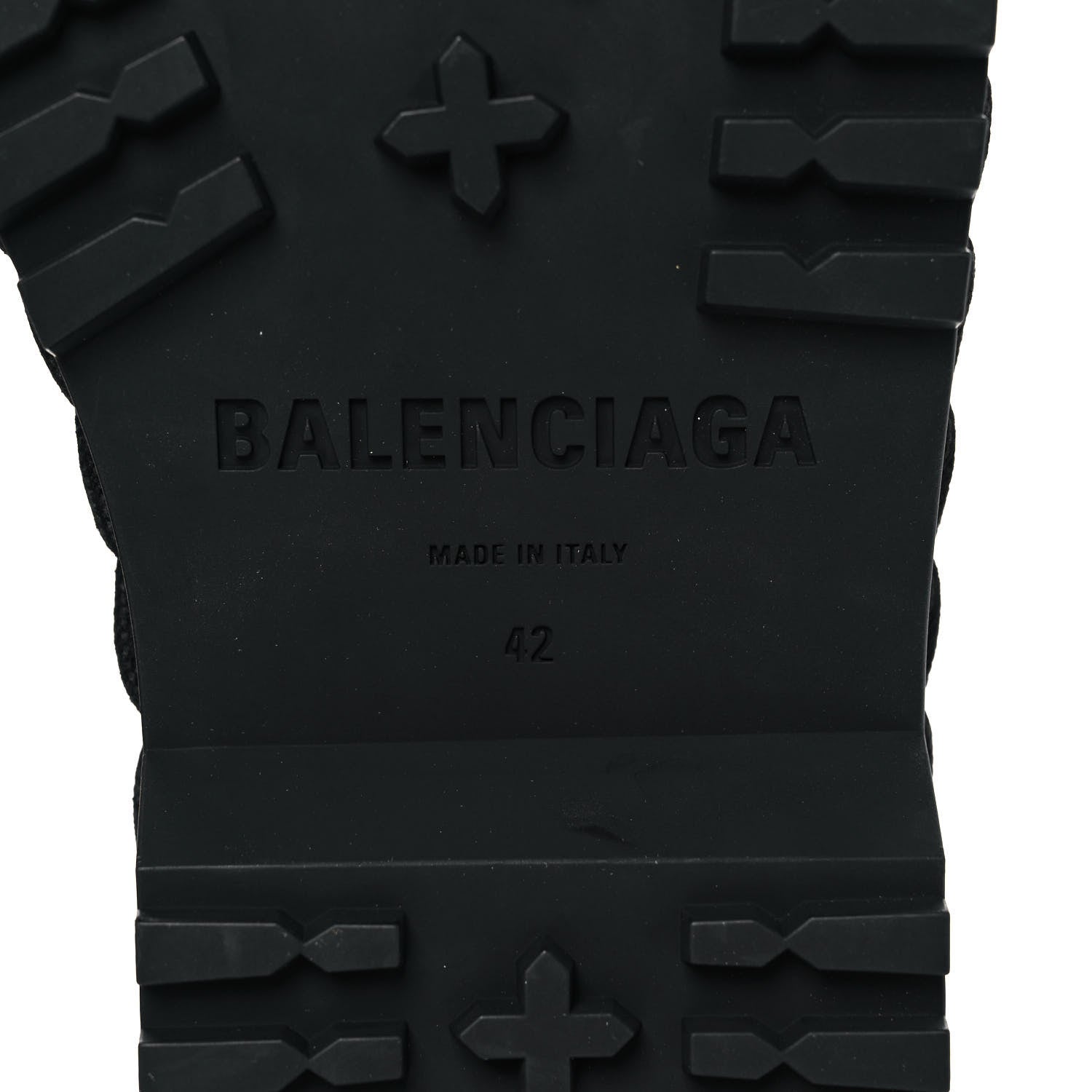 Balenciaga Calfskin Woven Detail Mens Combat Boots 42 Bordeaux 6 of 7