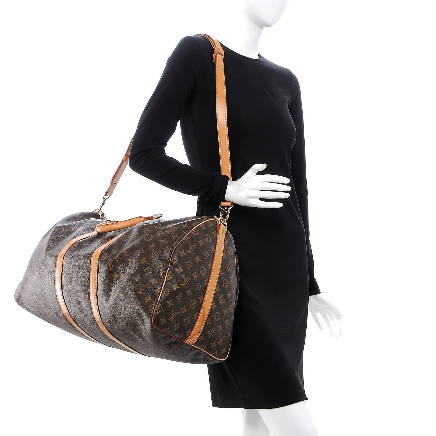 Louis Vuitton Monogram Keepall Bandouliere 55 2 of 12