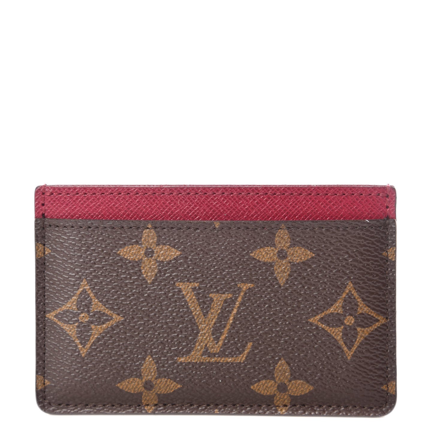 Monogram Card Holder Fuchsia