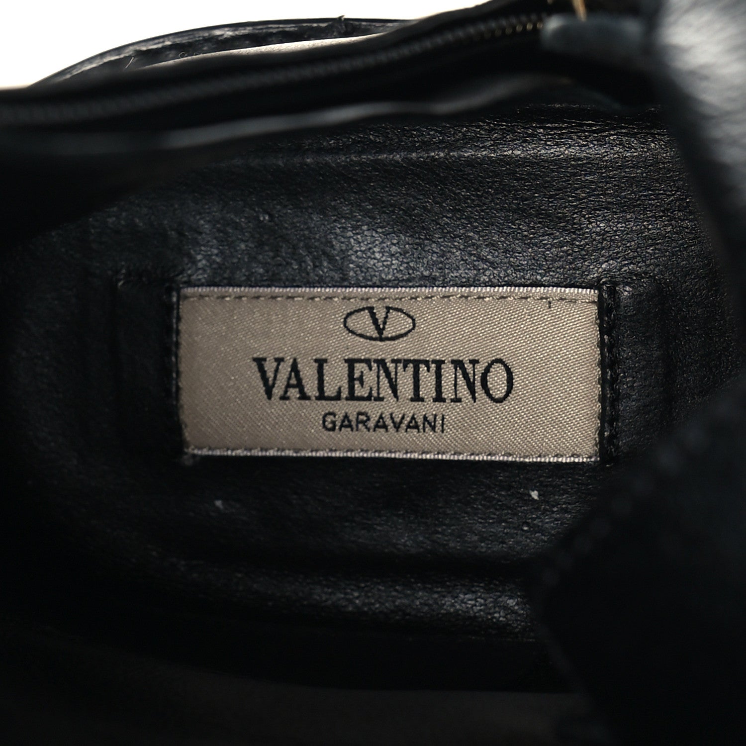 Valentino Garavani Calfskin Rockstud Combat Ankle Boots 40 Black 8 of 11