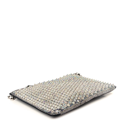 Christian Louboutin Nappa Mica Studded Loubiclutch Silver 4 of 10