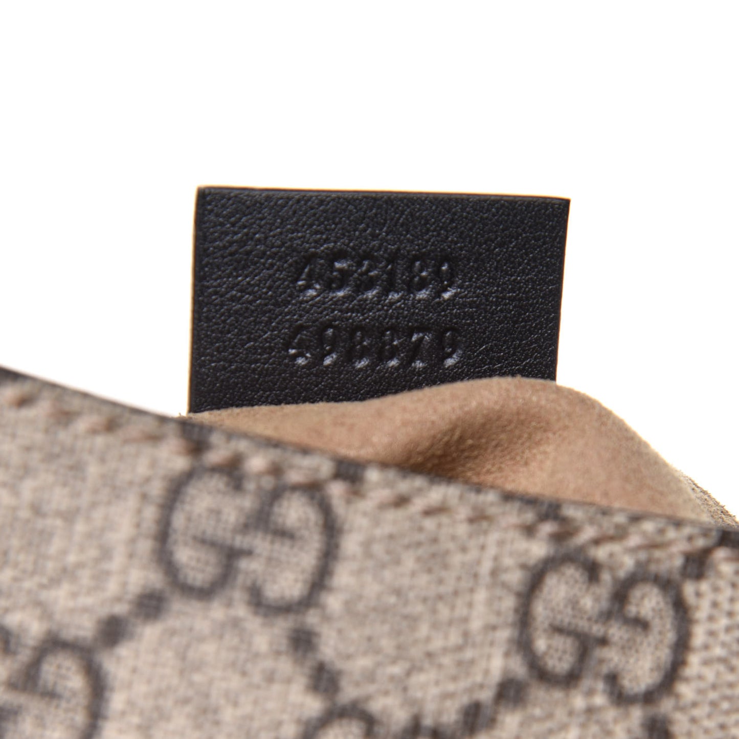 GG Supreme Monogram Web Medium Padlock Messenger Shoulder Bag Black