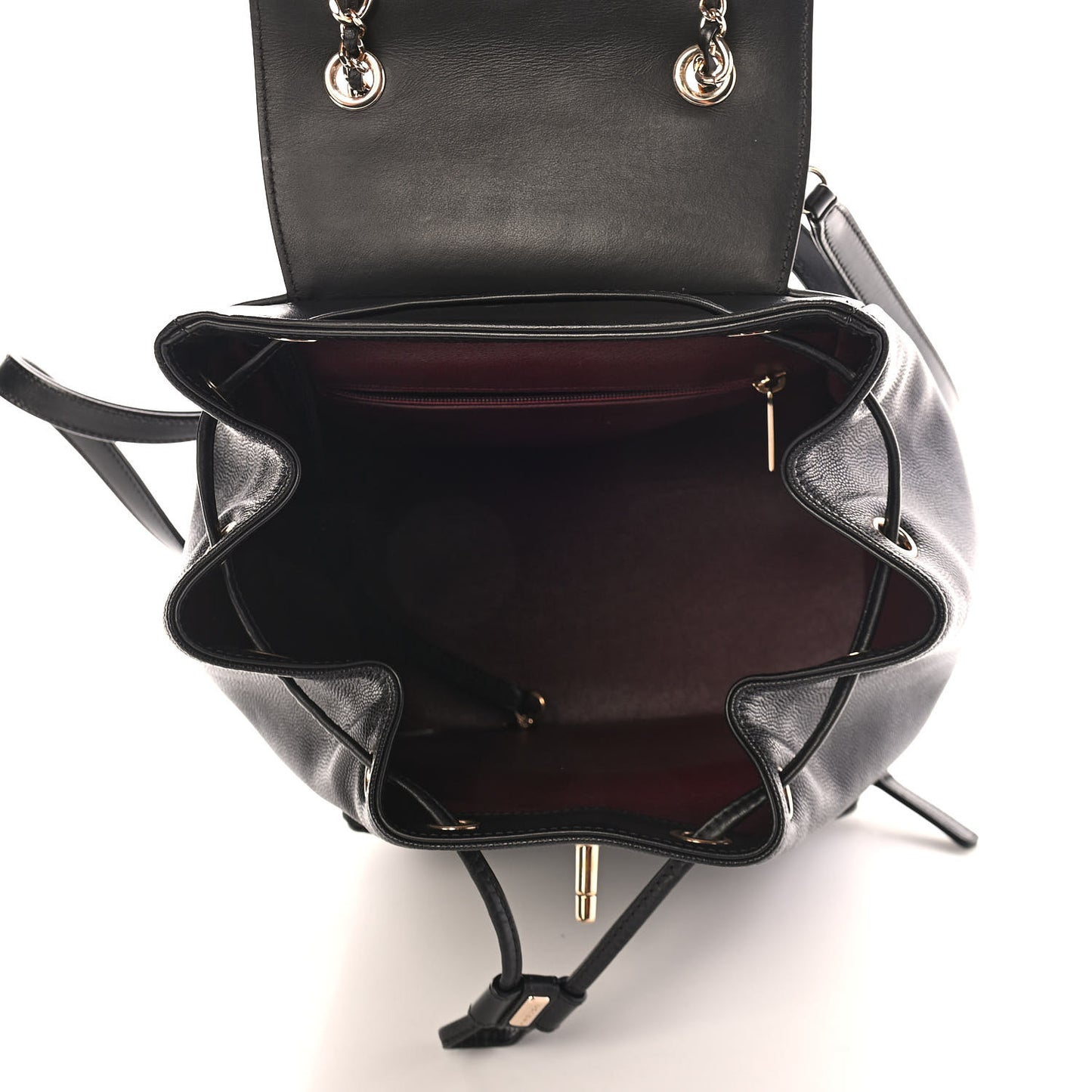 Caviar Quilted Business Affinity Backpack Black