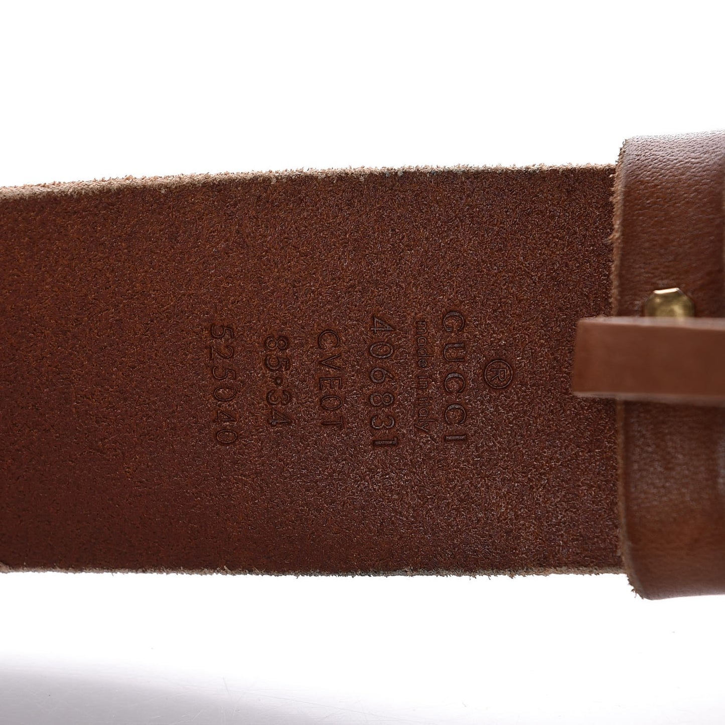 Faded Calfskin Double G 40mm Belt 85 34 Cuir