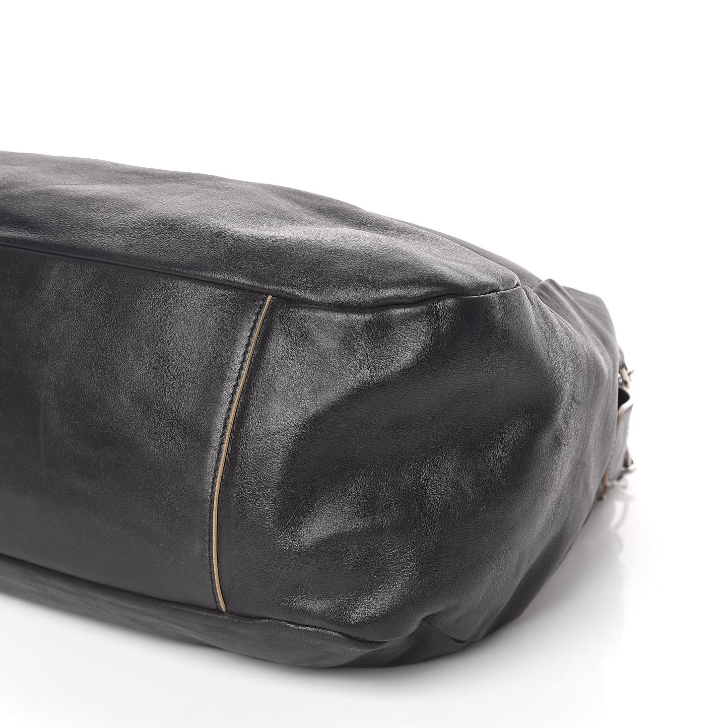 Lambskin Large Edgy Hobo Black