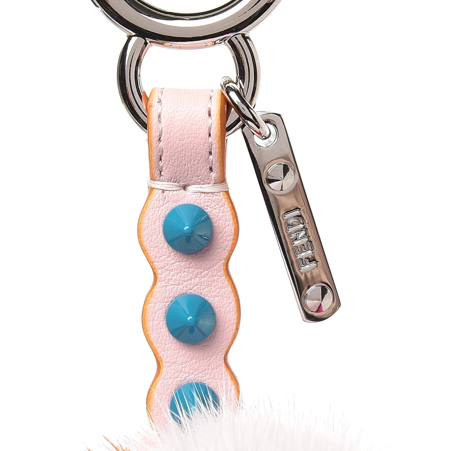 Fendi Mink Fur Calfskin Fun Fair Bag Charm Multicolor 3 of 5
