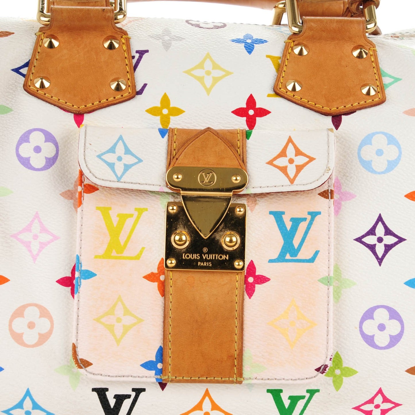 Monogram Multicolor Speedy 30 White