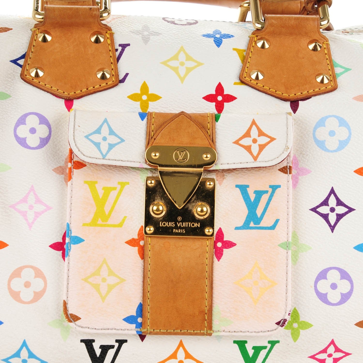 Louis Vuitton Monogram Multicolor Speedy 30 White 7 of 11