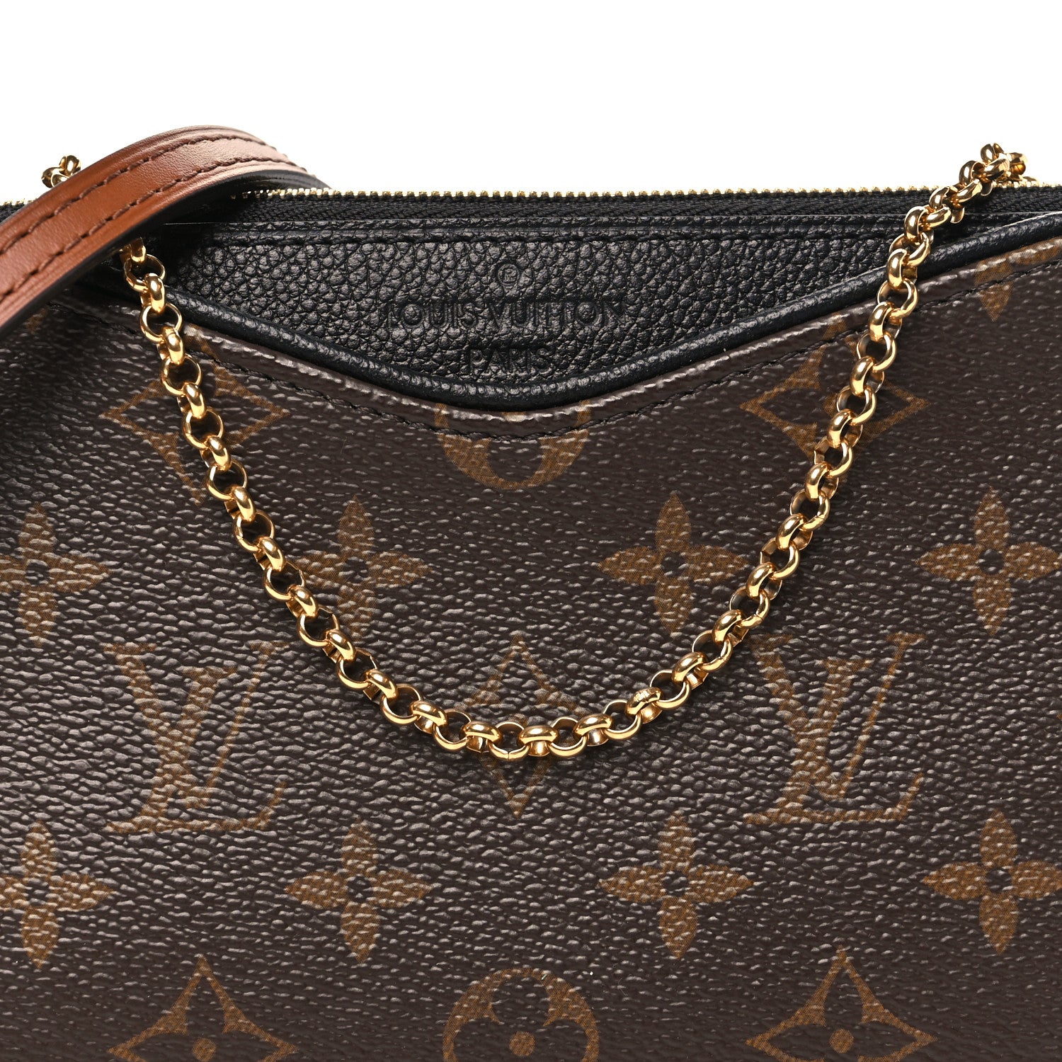 Louis Vuitton Monogram Pallas Clutch Black 6 of 9