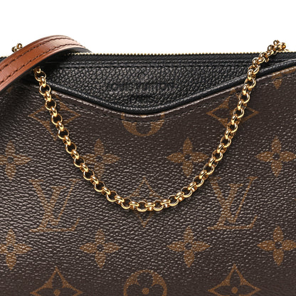 Louis Vuitton Monogram Pallas Clutch Black 6 of 9