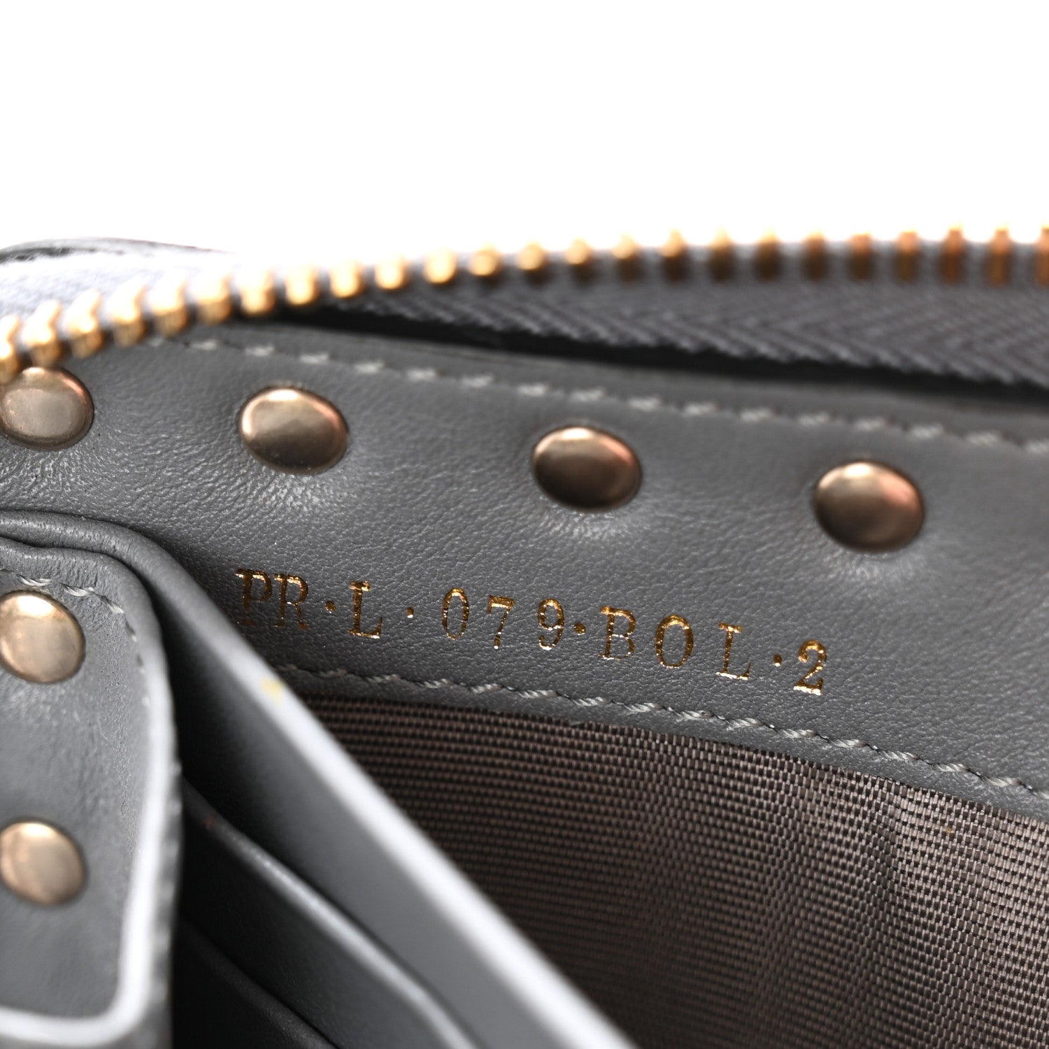 Valentino Garavani Vitello Rockstud Zip Around Wallet Stone 8 of 12