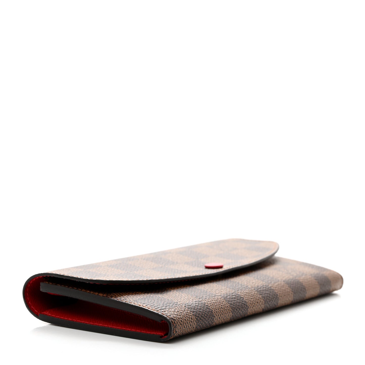 Damier Ebene Emilie Wallet Red