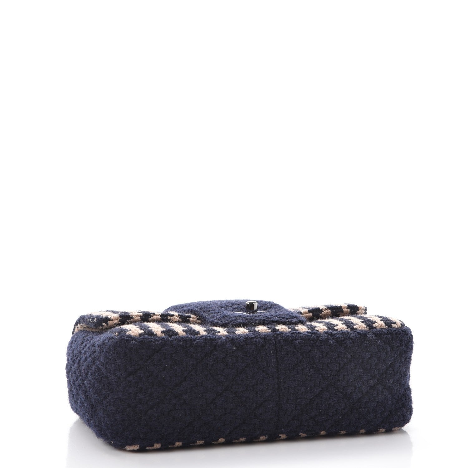 Chanel Tweed Small Elementary Chic Flap Blue Beige 4 of 10