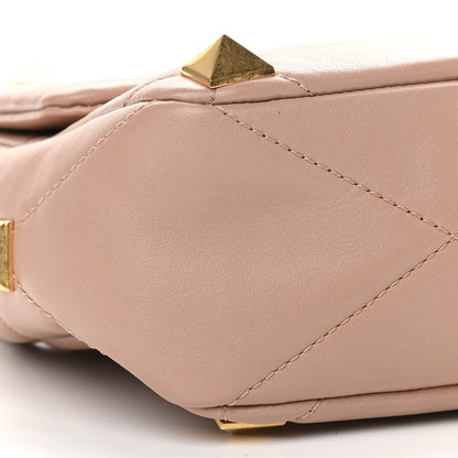 Valentino Garavani Nappa Large Roman Stud Shoulder Bag Rose Cannelle 7 of 10