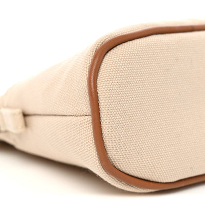 Hermes Cotton Canvas Mini Bolide Travel Cosmetic Pouch Naturel 7 of 8