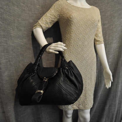 Fendi Nappa Nuvolata Spy Black 2 of 12
