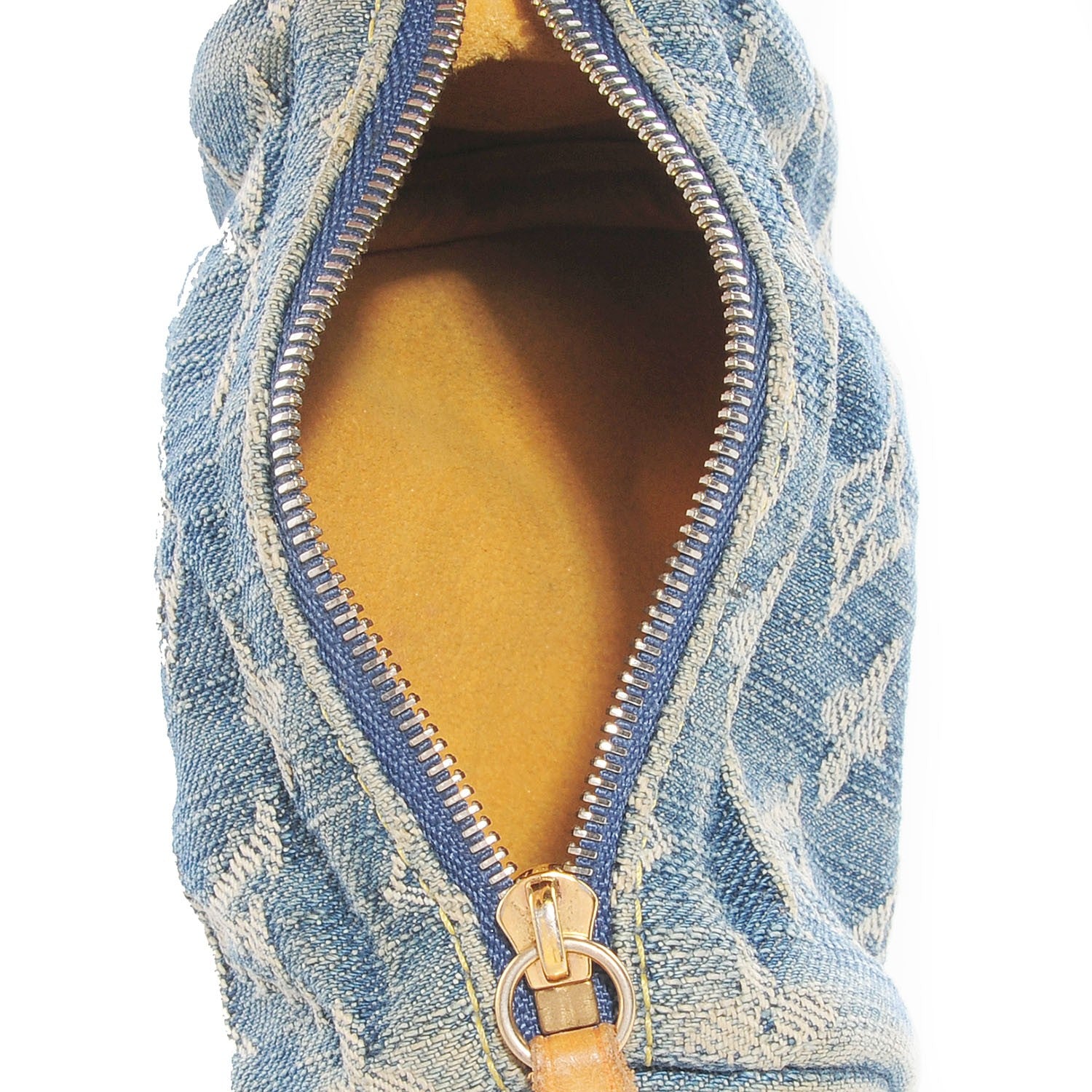 Louis Vuitton Monogram Denim Pochette Speedy PM Key Holder Blue 7 of 7