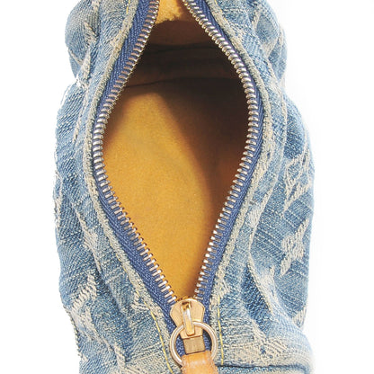 Louis Vuitton Monogram Denim Pochette Speedy PM Key Holder Blue 7 of 7