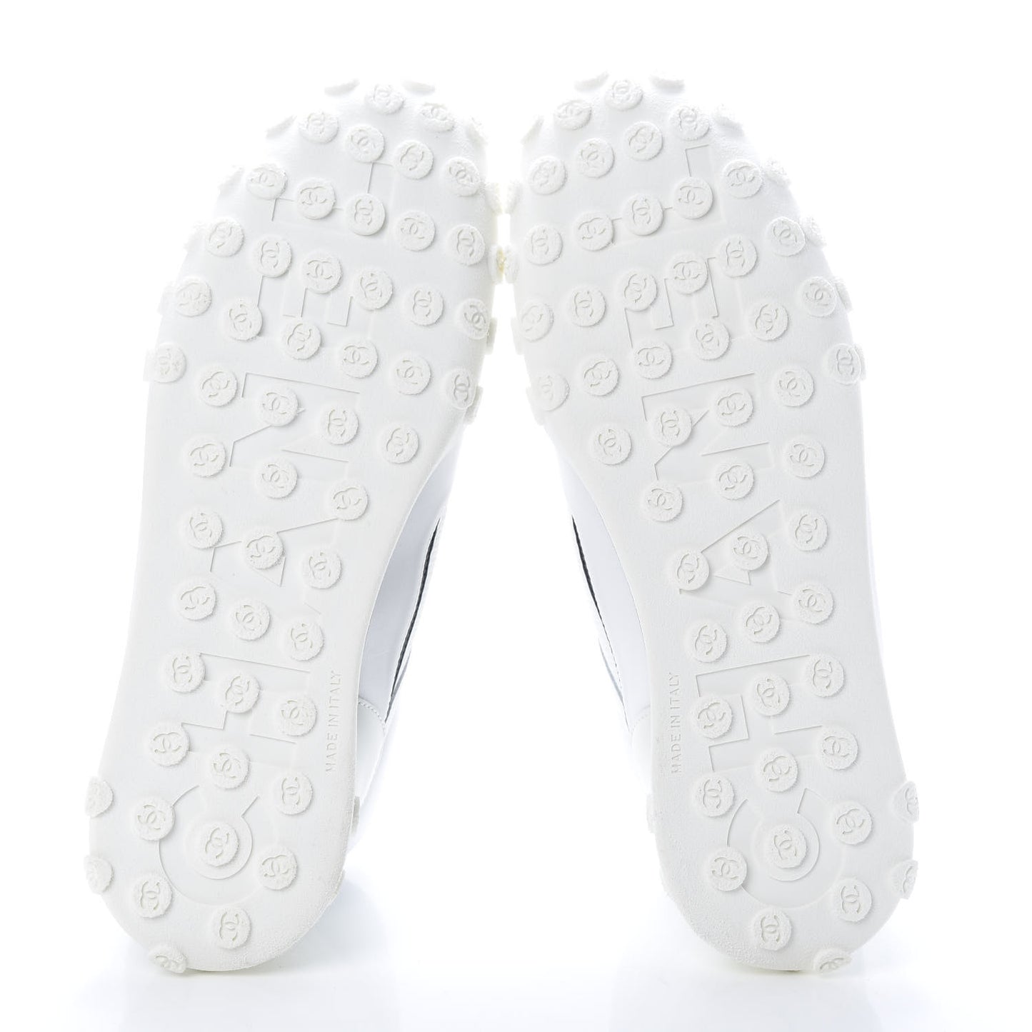 Calfskin Mesh Lycra Womens Logo High Top Sneakers 42 White