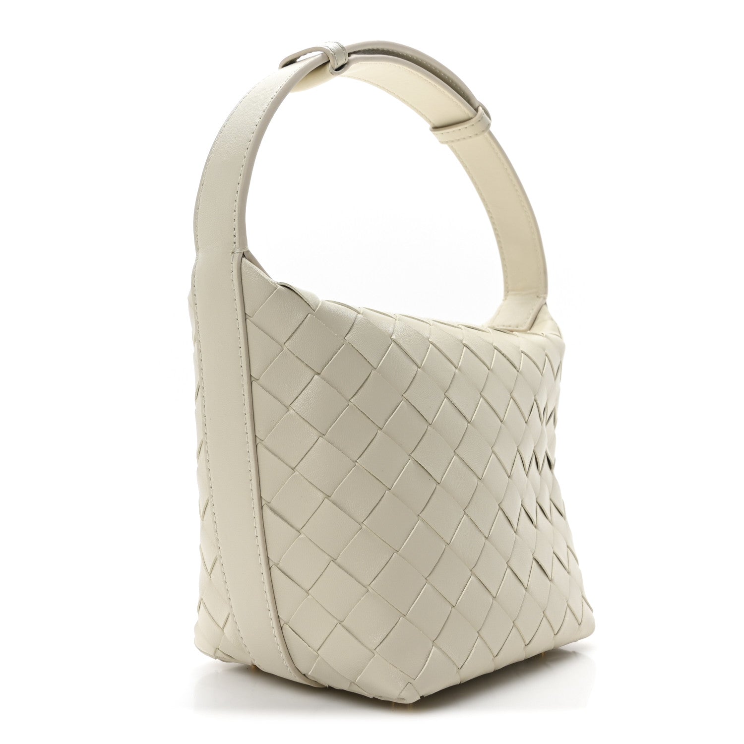 Bottega Veneta Calfskin Nappa Intrecciato Candy Wallace Sea Salt 3 of 9