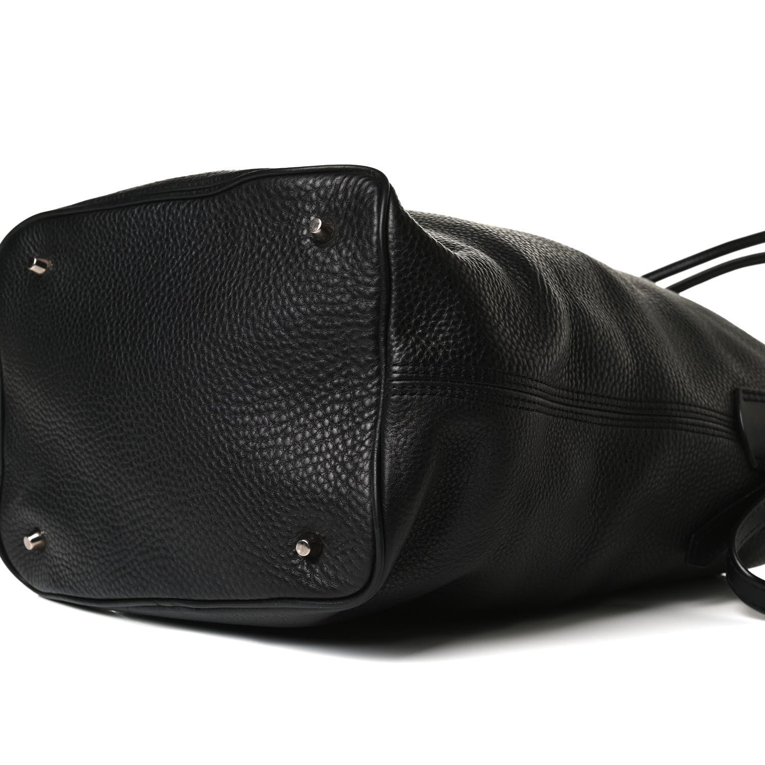 Burberry Grainy Calfskin Medium Check Ashby Hobo Black 10 of 13