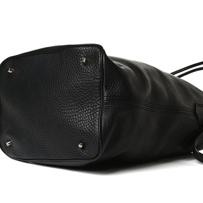 Burberry Grainy Calfskin Medium Check Ashby Hobo Black 10 of 13