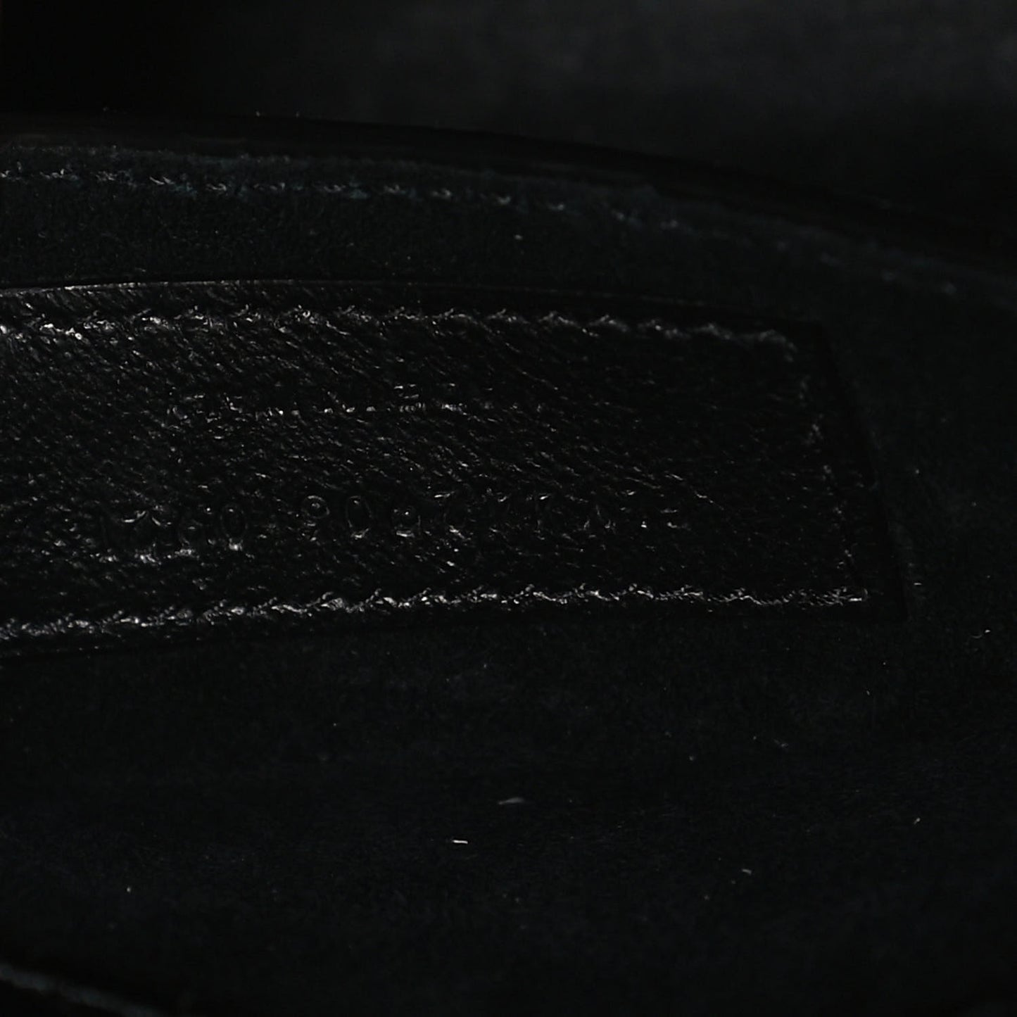 Calfskin Crocodile Embossed Medium Monogram Sunset Black