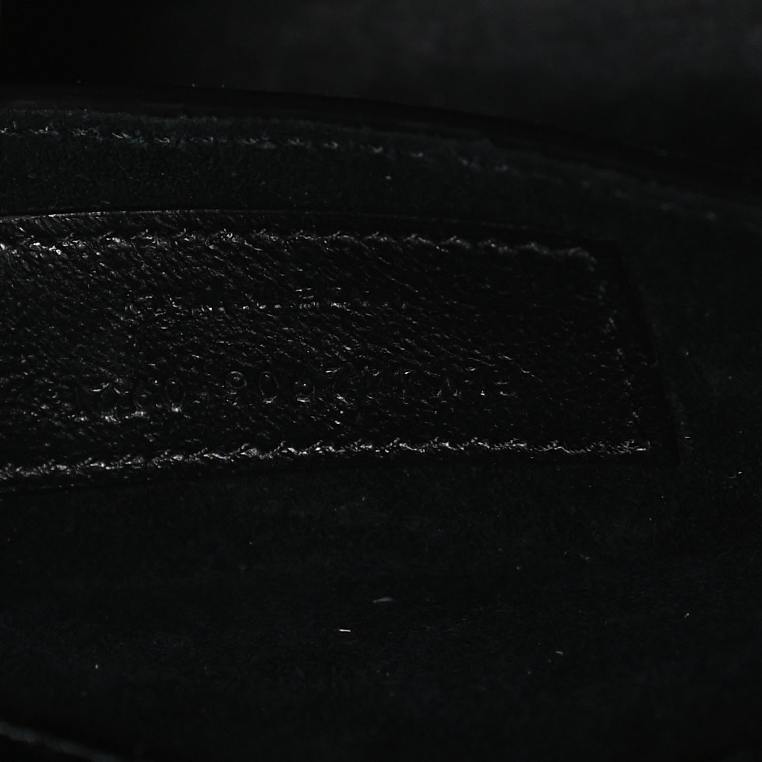 Saint Laurent Calfskin Crocodile Embossed Medium Monogram Sunset Black 6 of 11