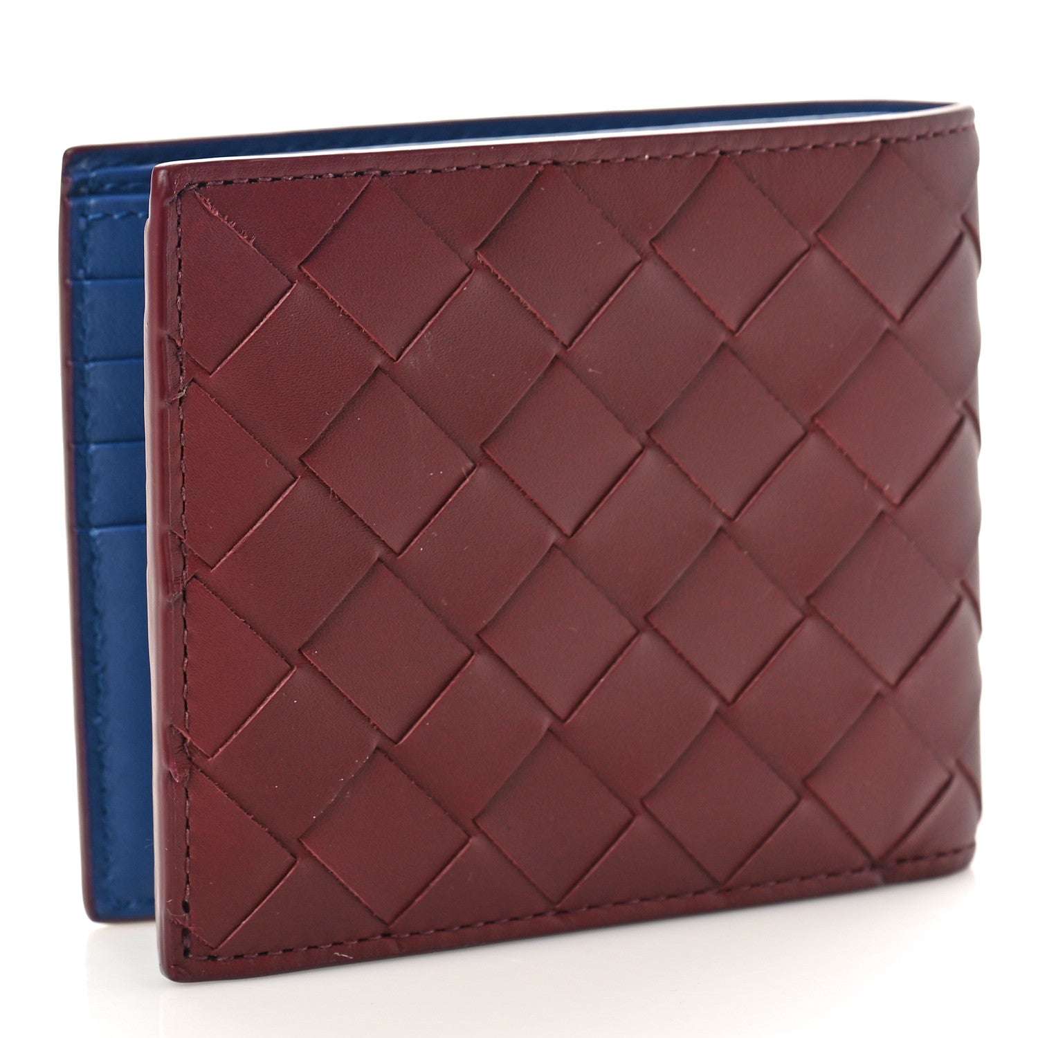Bottega Veneta Nappa Intrecciato Bi-Fold Wallet Cruise Bordeaux 3 of 7