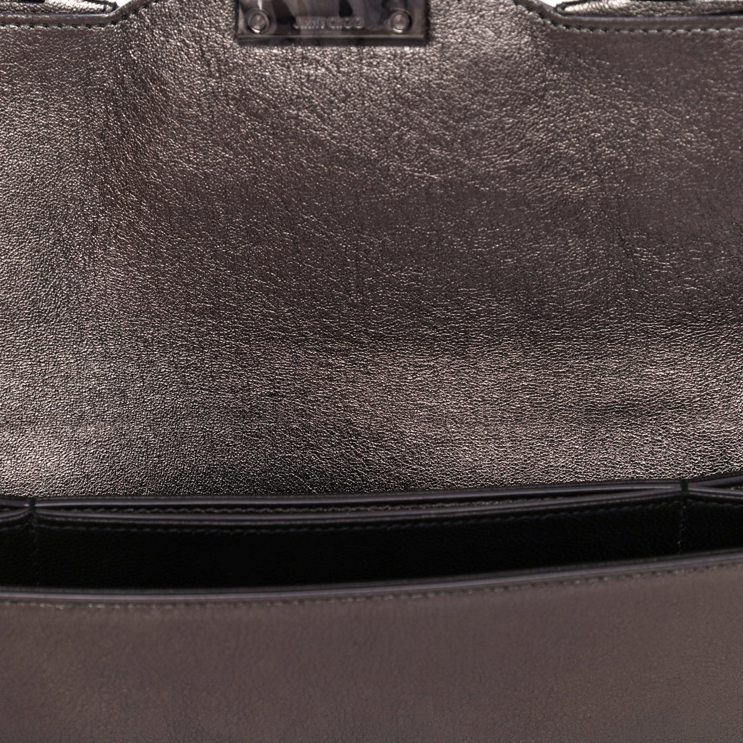 Calfskin Laser Cut Ruffled Isabella Clutch Gray